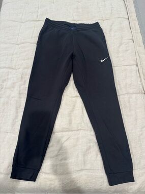 Nike Black Sweatpants with White Swoosh